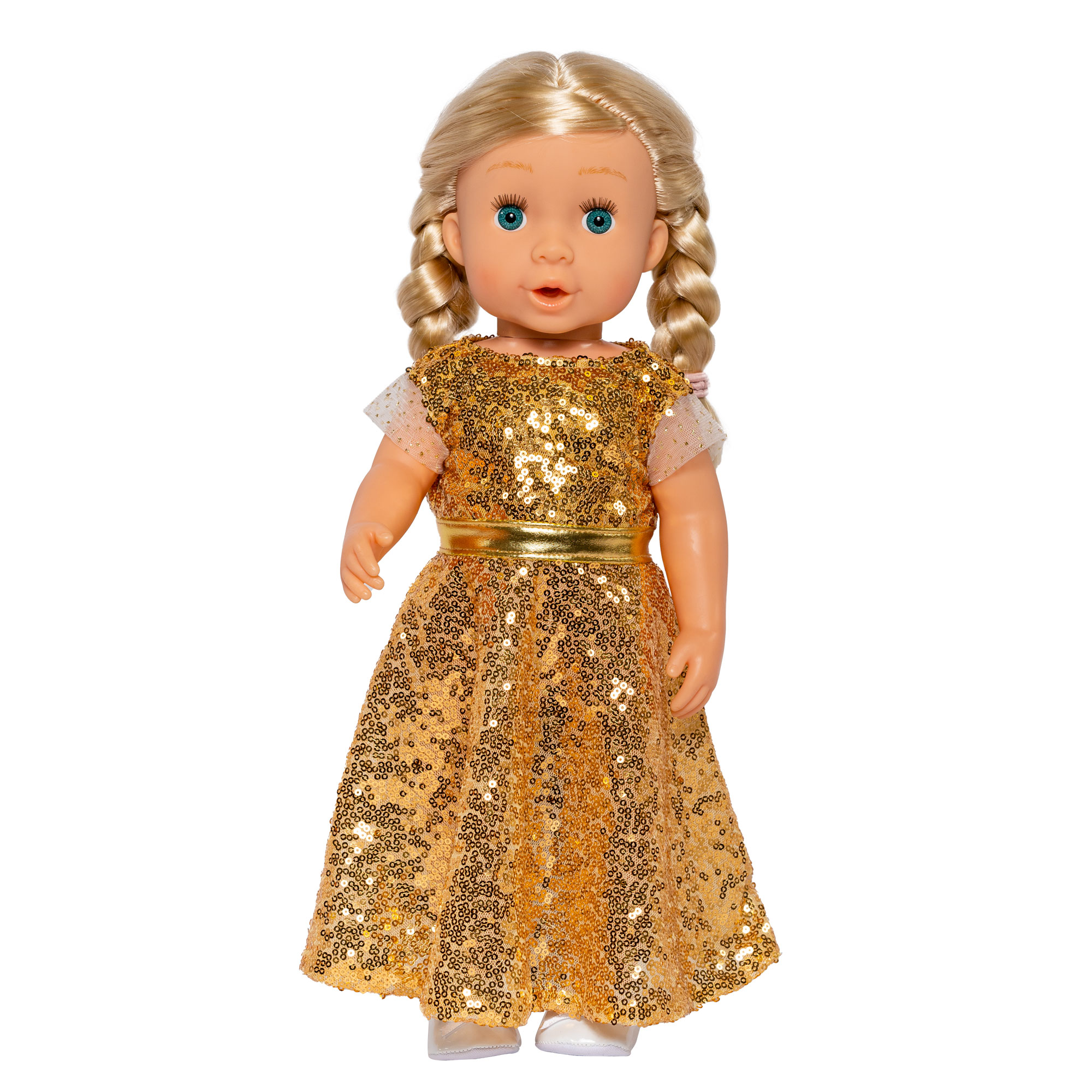 Kleid "Goldstar", Gr. 28-35 cm