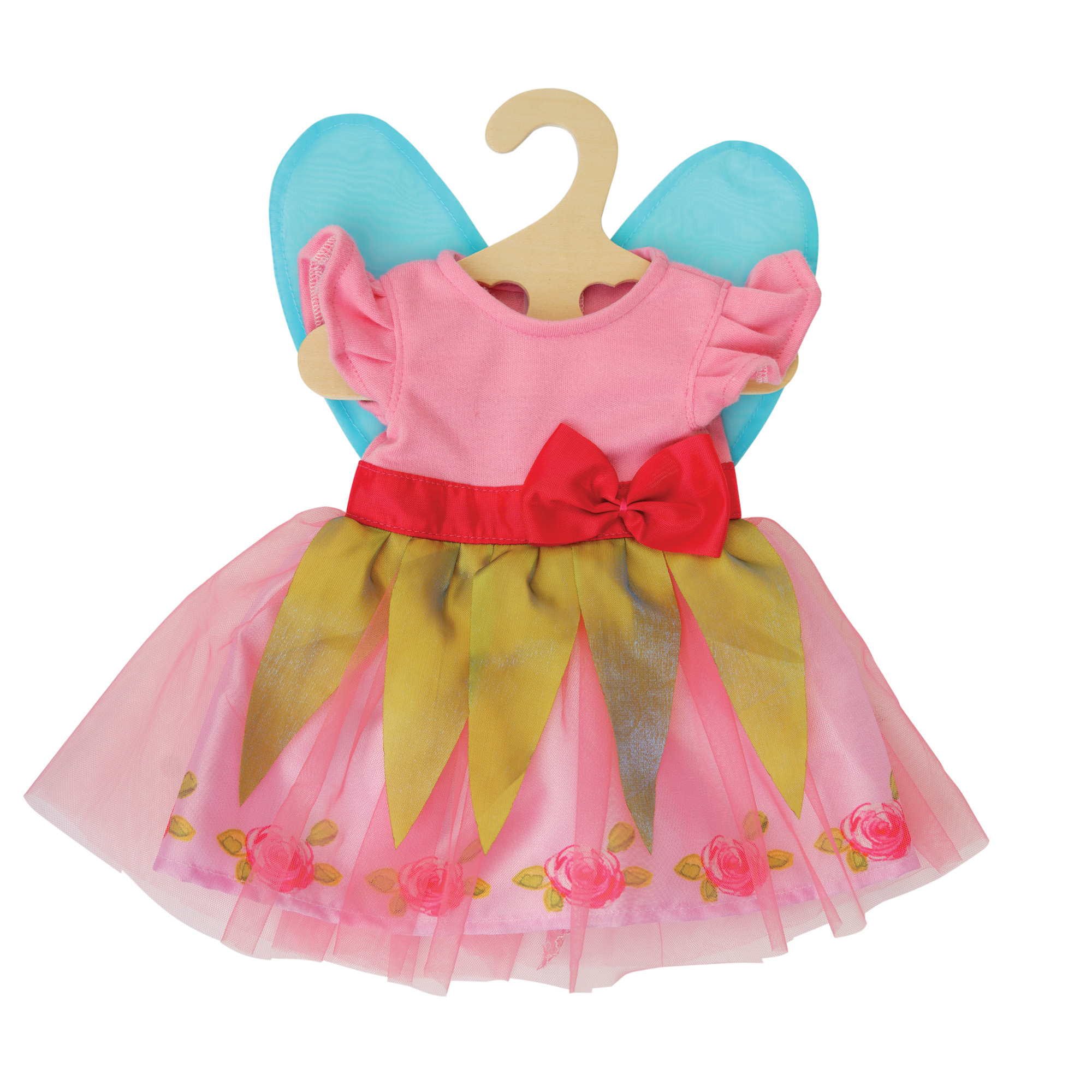 Doll Dress "Princess Lillifee" with pink bow, size 28-35 cm