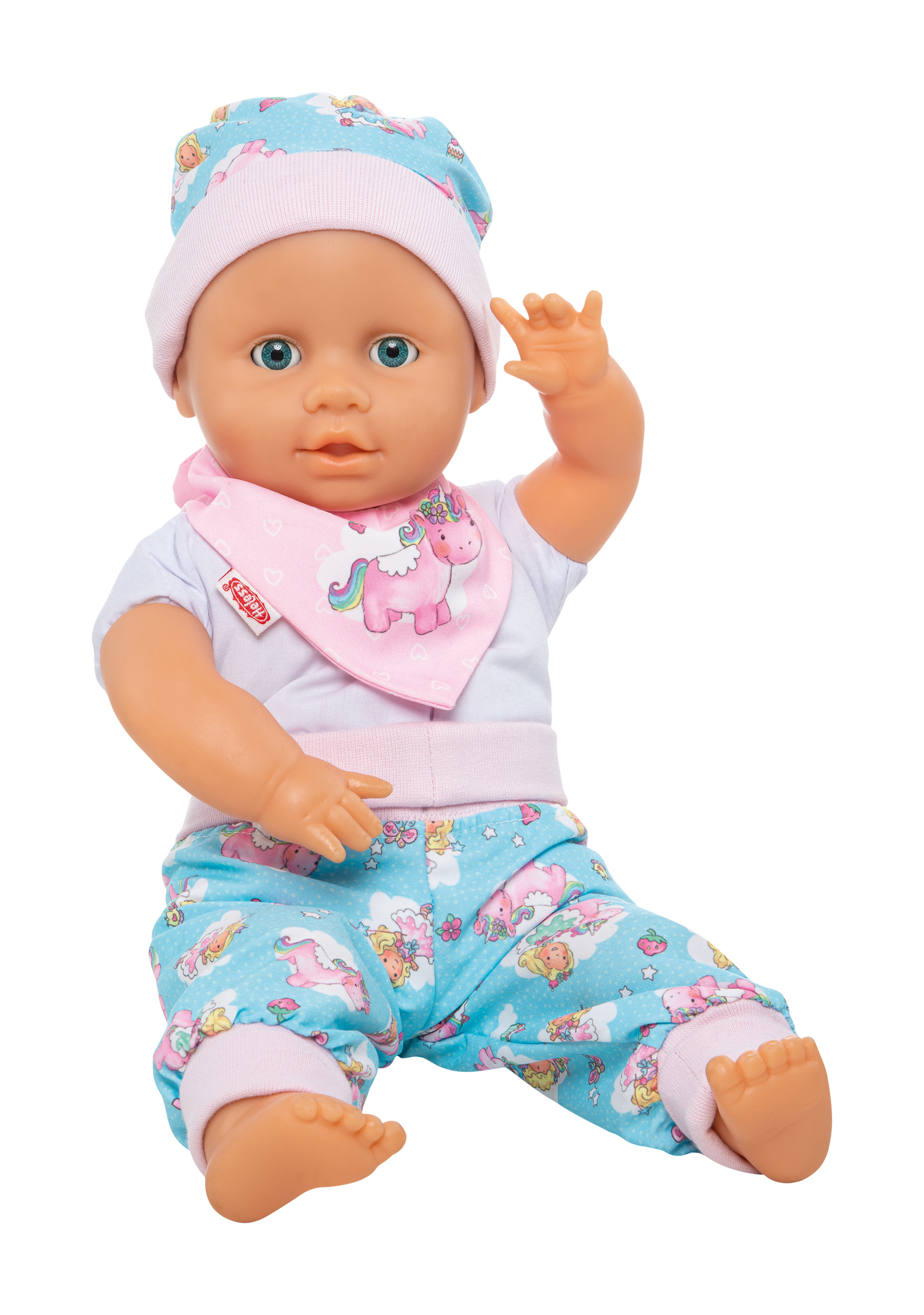 Baby-Outfit "Einhorn Emil & Fee Emma", 3-teilig, Gr. 35-45 cm
