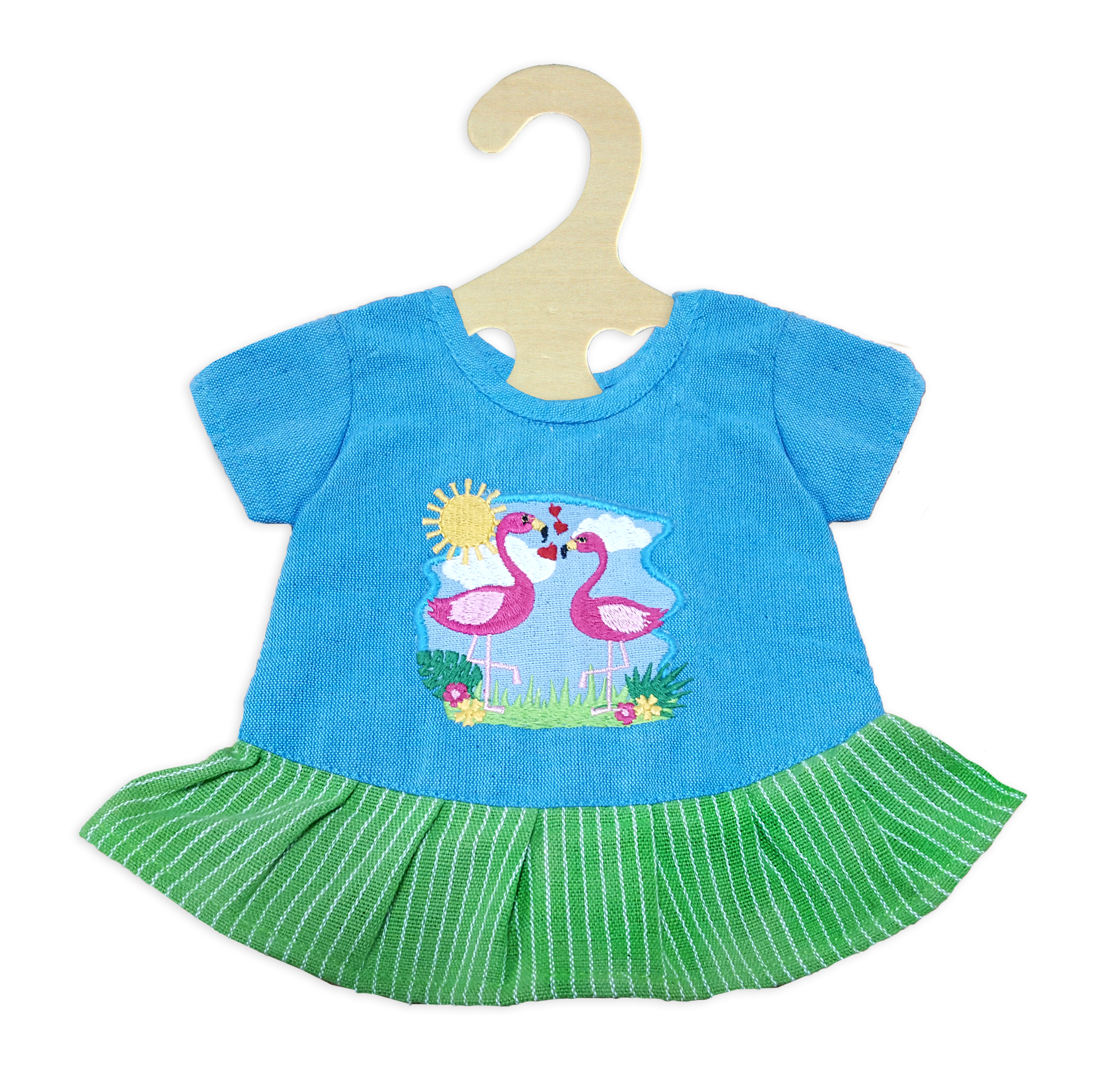 Fair Trade Kleid "Flamingo" , Gr. 35-45 cm