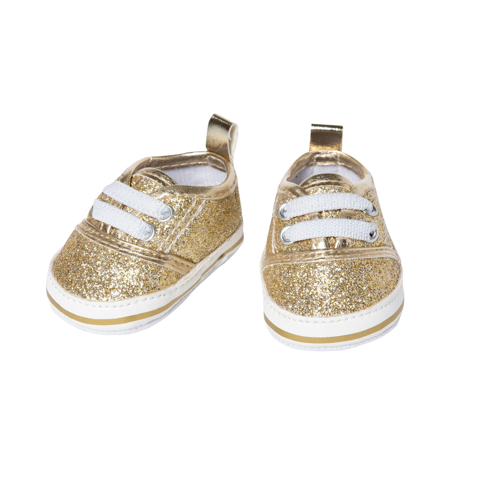 Glitzer-Sneakers, gold, Gr. 38-45 cm