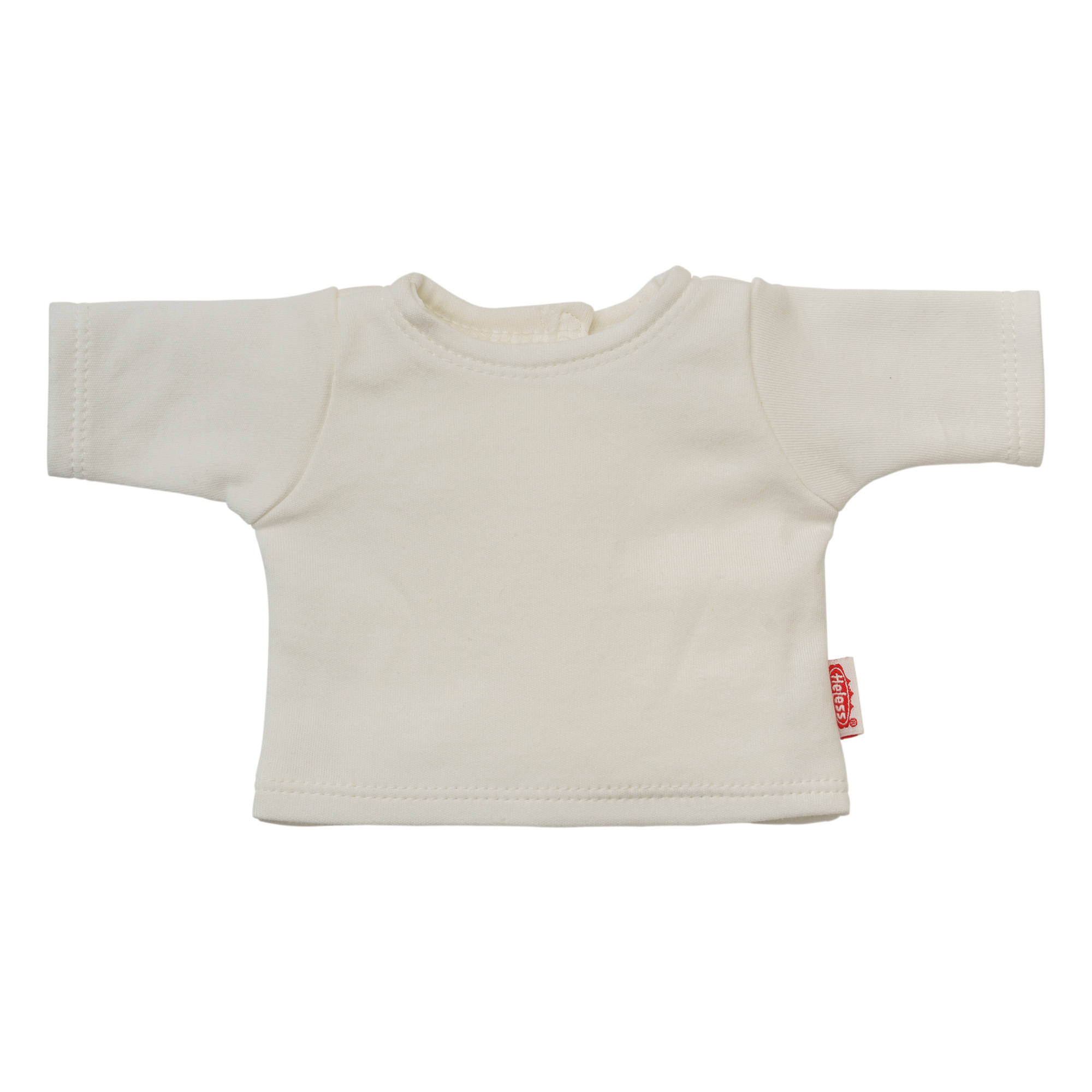 Doll dungarees made of 100% organic cotton, sage green, with white shirt, 2 pieces, size 35-45 cm