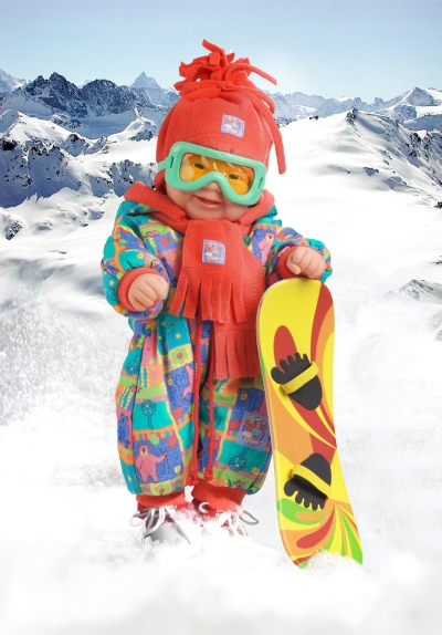 Puppen-Snowboard